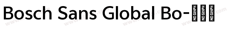 Bosch Sans Global Bo字体转换